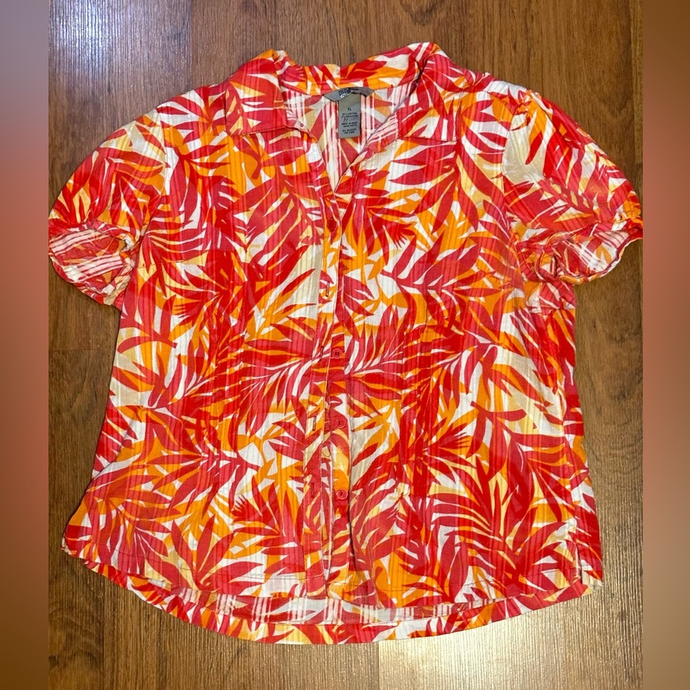Summer Colored Hawaiian Button Down - IB Diffusion - Size XL